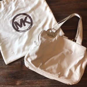 MICHAEL by MICHAEL KORS White Leather Handbag